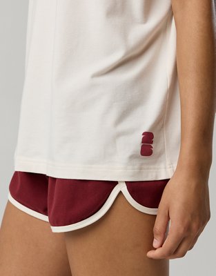 Женские футболки FWC26™ Offline By Aerie Let's Stretch Oversized, цвет: Глубокий рубиновый — фото 7