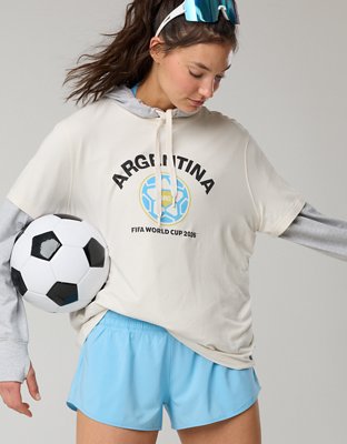 FWC26™ OFFLINE By Aerie Let's Stretch Oversized T-Shirt from American Eagle - $34.95