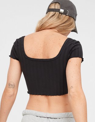 Женские футболки Aerie OFFLINE By Aerie OG Groove Crop Tee — фото 2