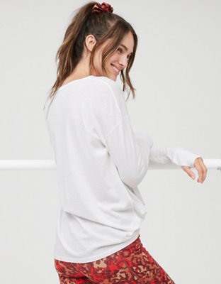 Женские футболки Aerie OFFLINE Big Moves Long Sleeve T-Shirt — фото 2
