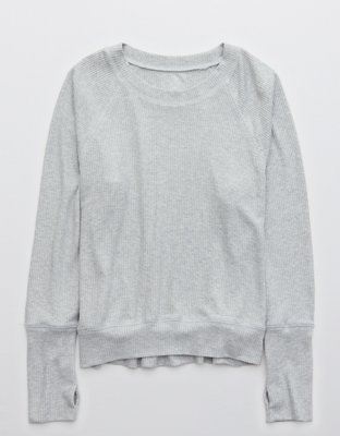 Женские футболки Aerie OFFLINE Ribbed Raglan T-Shirt — фото 3