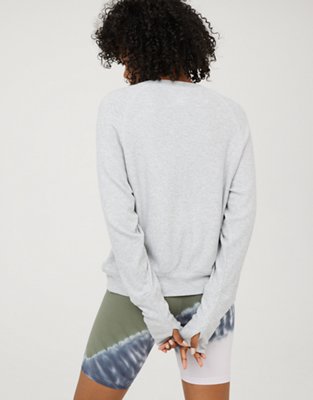 Женские футболки Aerie OFFLINE Ribbed Raglan T-Shirt — фото 2