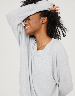 Женские футболки Aerie OFFLINE Ribbed Raglan T-Shirt — фото 5