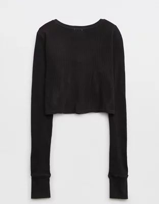 Offline By Aerie WOW! Waffle Cardigan