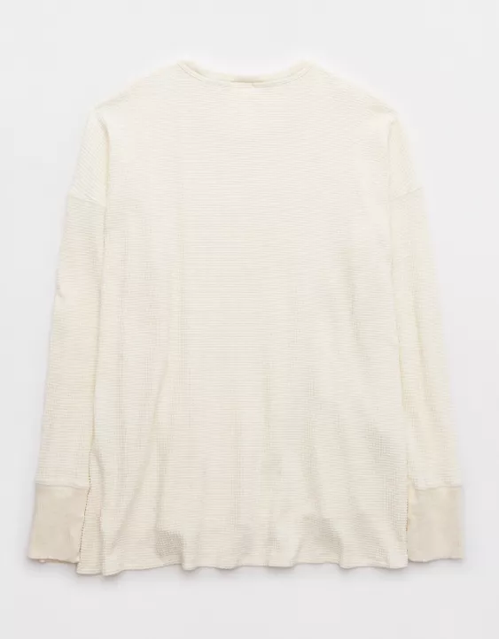 OFFLINE By Aerie Wow! Waffle Long Sleeve T-Shirt