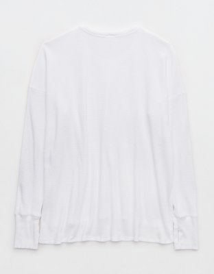 OFFLINE By Aerie Wow! Waffle Long Sleeve T-Shirt