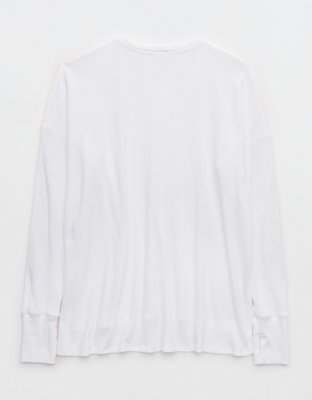 OFFLINE By Aerie Wow! Waffle Long Sleeve T-Shirt