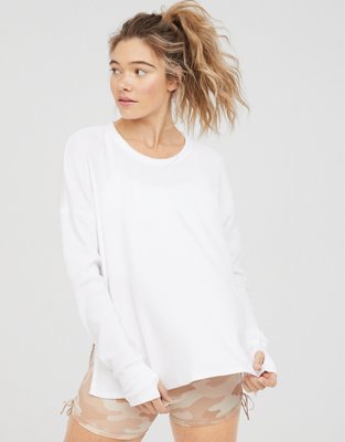 OFFLINE By Aerie Wow! Waffle Long Sleeve T-Shirt