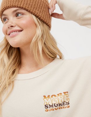 OFFLINE By Aerie Wow! Waffle Long Sleeve T-Shirt