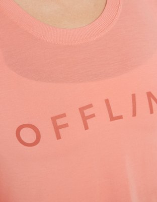 OFFLINE by Aerie Thumbs Up Ribbed Cropped Long Sleeve T-Shirt