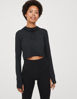 OFFLINE By Aerie Move-It Rib Mock Neck T-Shirt