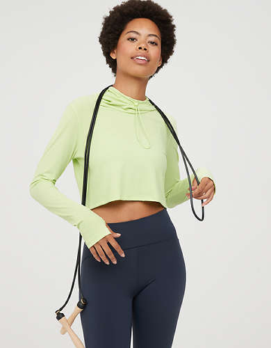 OFFLINE By Aerie Move-It Rib Mock Neck T-Shirt