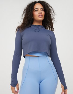 OFFLINE By Aerie Move-It Rib Mock Neck T-Shirt