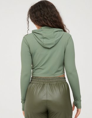 OFFLINE By Aerie Move-It Rib Mock Neck T-Shirt