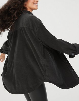 OFFLINE By Aerie Camisa de Corderoy Extragrande con Botones
