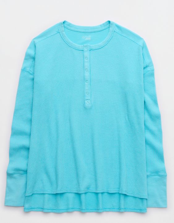 OFFLINE By Aerie Wow! Waffle Henley T-Shirt