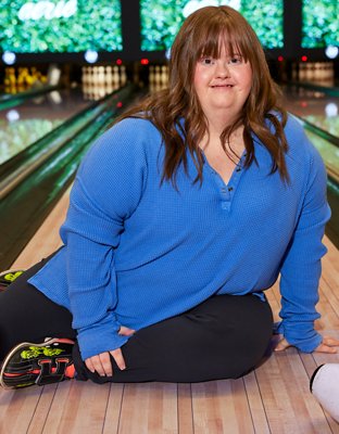 OFFLINE By Aerie Wow! Waffle Henley T-Shirt