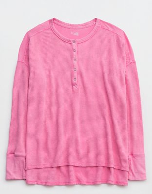 OFFLINE By Aerie Wow! Waffle Henley T-Shirt