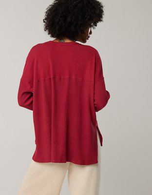 OFFLINE By Aerie Wow! Waffle Henley T-Shirt