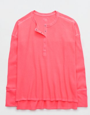 OFFLINE By Aerie Wow! Waffle Henley T-Shirt