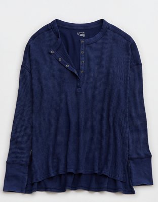 OFFLINE By Aerie Wow Waffle Henley T-Shirt