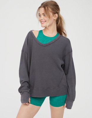 OFFLINE By Aerie Wow! Waffle Henley T-Shirt