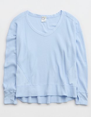 OFFLINE By Aerie Wow! Waffle Henley T-Shirt