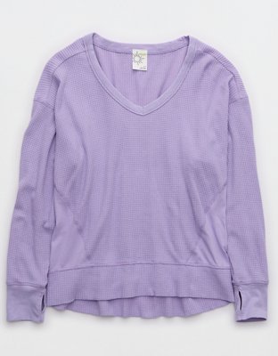 Aerie waffle oversized online sweater