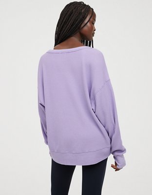 OFFLINE By Aerie Wow! Waffle Oversized T-Shirt