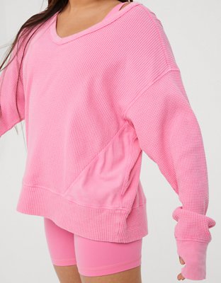 OFFLINE By Aerie Wow! Waffle Oversized T-Shirt