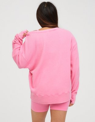 OFFLINE By Aerie Wow! Waffle Oversized T-Shirt