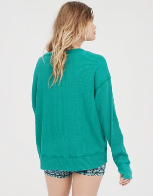 OFFLINE By Aerie Wow! Waffle Oversized T-Shirt