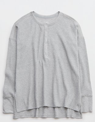 OFFLINE By Aerie Wow Waffle Henley T-Shirt
