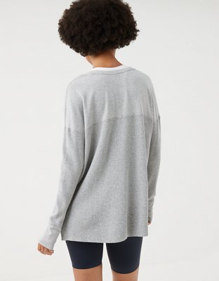 OFFLINE By Aerie Wow! Waffle Henley T-Shirt