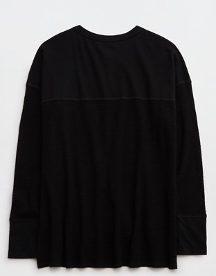 OFFLINE By Aerie Wow! Waffle Henley T-Shirt