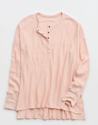 OFFLINE By Aerie Wow! Waffle Henley T-Shirt