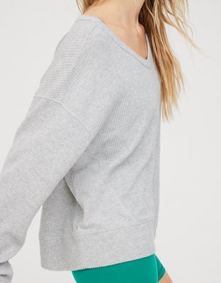 OFFLINE By Aerie Wow! Waffle Oversized T-Shirt