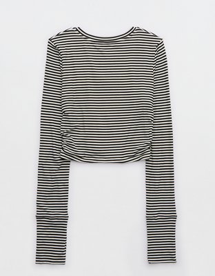 OFFLINE By Aerie Thumbs Up Long Sleeve Ruched T-Shirt