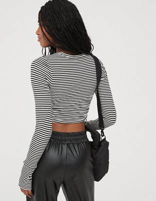 OFFLINE By Aerie Thumbs Up Long Sleeve Ruched T-Shirt