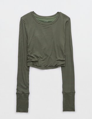OFFLINE By Aerie Thumbs Up Long Sleeve Ruched T-Shirt