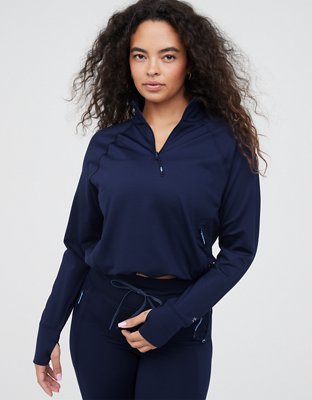 OFFLINE By Aerie Chillside Quarter Zip Sweater