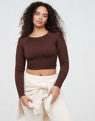 Glow Long Sleeve Seamless Crop Top