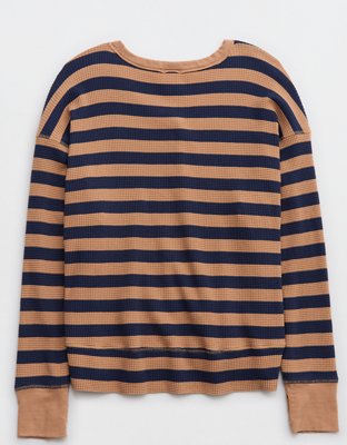 Женские футболки Aerie OFFLINE By Aerie Wow! Waffle Oversized T-Shirt — фото 5