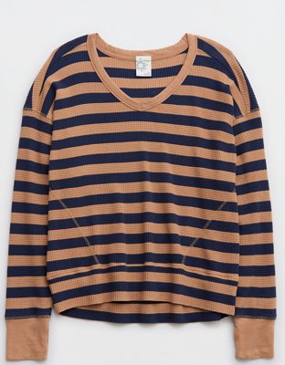 Женские футболки Aerie OFFLINE By Aerie Wow! Waffle Oversized T-Shirt — фото 4