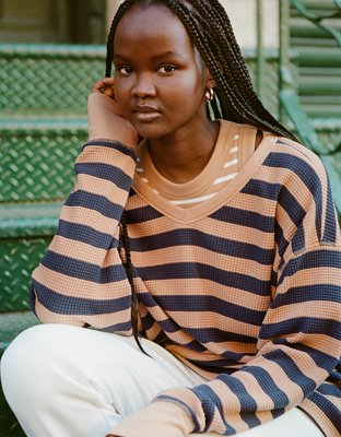 Aerie shop striped sweater