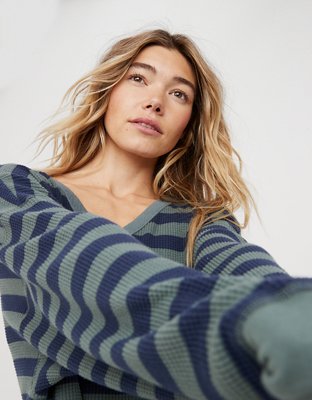 OFFLINE By Aerie Wow Waffle Oversized T-Shirt