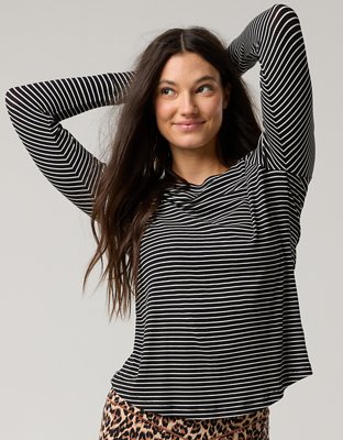 OFFLINE By Aerie Thumbs Up Ribbed Raglan Long Sleeve T-Shirt