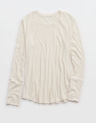 OFFLINE By Aerie Thumbs Up Ribbed Raglan Long Sleeve T-Shirt