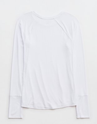 OFFLINE By Aerie Thumbs Up Ribbed Raglan Long Sleeve T-Shirt