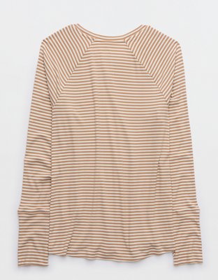 OFFLINE By Aerie Thumbs Up Ribbed Long Sleeve T-Shirt
